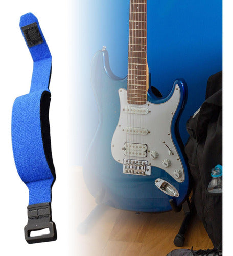 Guitarra Fingerboard Wrap String Mute Strap Practice Guitar 4