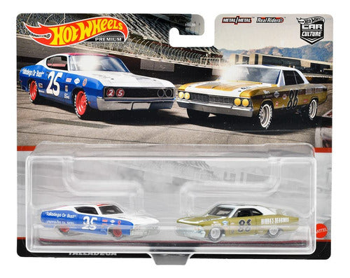 Hot Wheels Premium Car Culture - Paquete De 2 Ford Torino T. 3