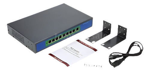 U.S. M0V5 8 Port 10/100 Mbps Switch Poe/Injector of IEEE802.3at Power 0