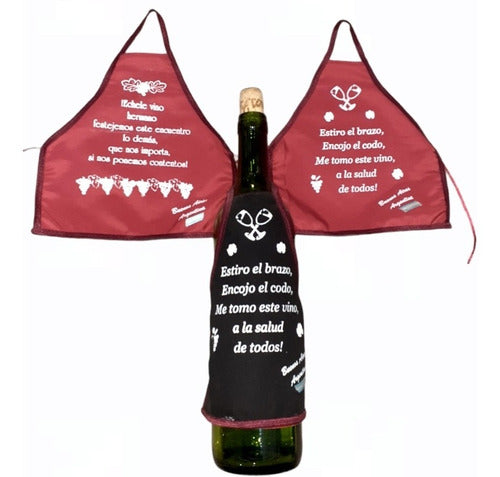 Textil Wine Bottle Apron 0