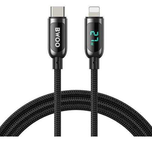 Bwoo Cable De Datos Y Carga Usb-c A Lightning 27W 2