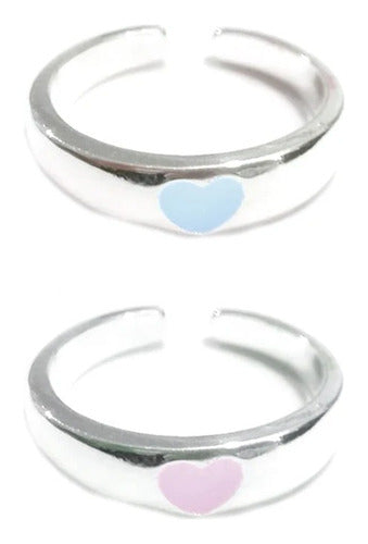 Rose.MVD Adjustable Luminous Heart Couples Rings 0