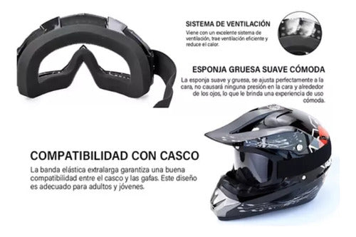 100% Mirrored Antiparras ATV MX Enduro 7