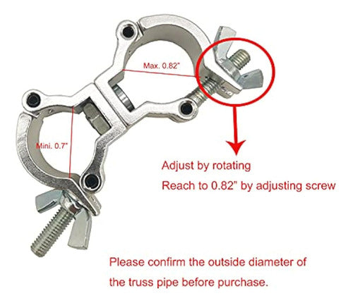 Douzime Mini Swivel Coupler Clamp - Heavy Duty Aluminum Alloy Clamps 1