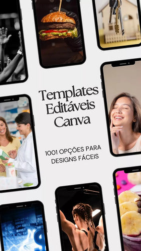 1001 Templates Canva - Academia, Fitness, Saúde, Açai, Etc. 1