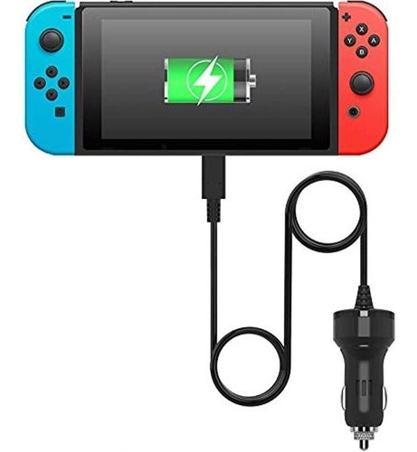 Fyoung Car Charger for Nintendo Switch and Switch Lite, Ada 0