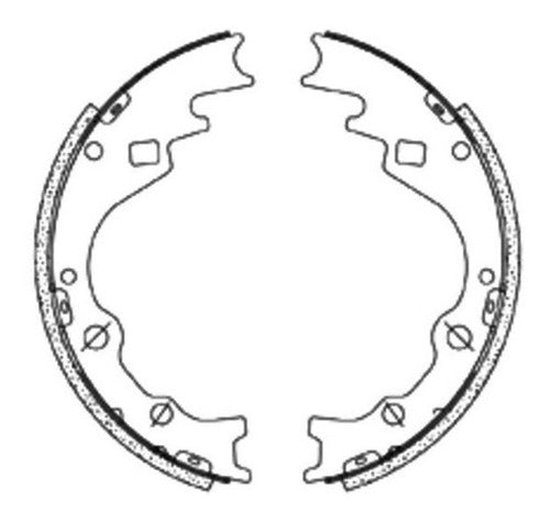 Sapata Freio Traseiro Hr 2.5 2005 Fi144cp 0