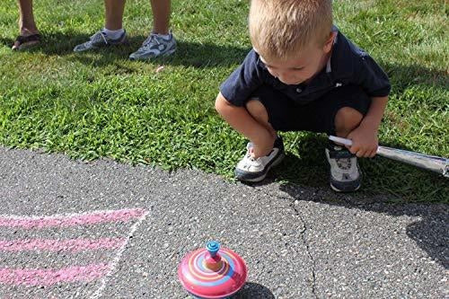 Bolz Classic Metal Spinning Tin Top Toy Multicolor 2