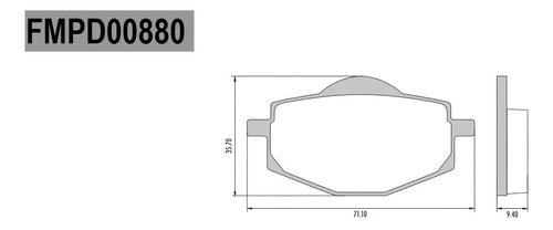 Pastillas Freno Frasle Fa101 Yamaha Ttr 225 99-04 Del. Spot 3