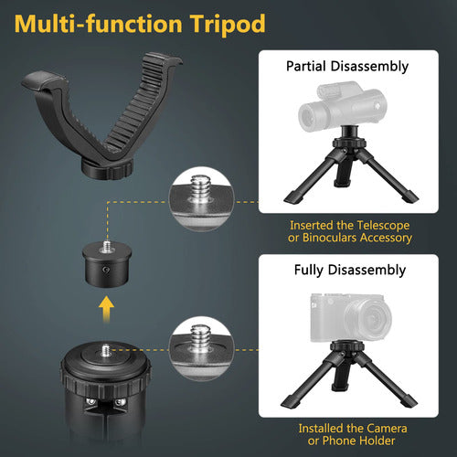 Tripode De Tiro Extensible Soporte U Giratorio 360 Grados. 1