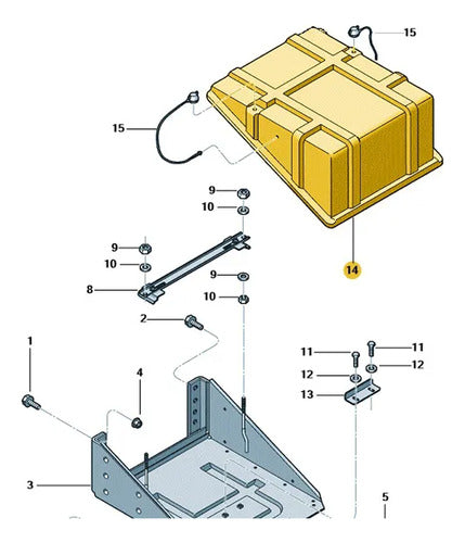 Tapa Bateria Volkswagen Constellation 1