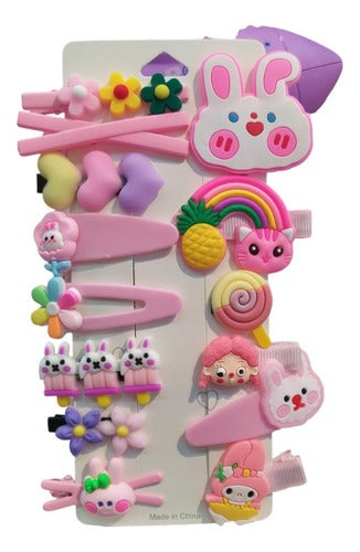 Fancy House Kawaii Cute Hair Clips for Girls - Blister of 10 7