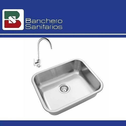 Johnson E50/18 Simple Kitchen Sink and Ultragrif Faucet 1