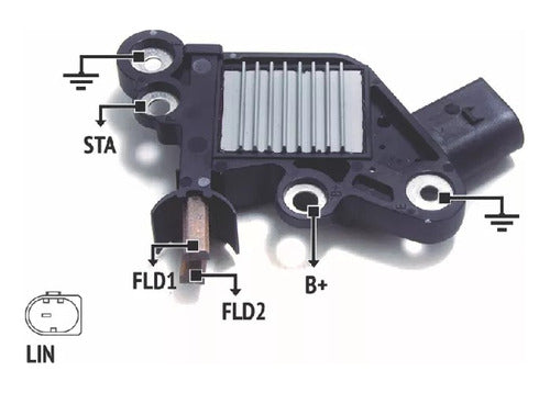 Regulador De Voltaje Alternador Bosch Rnb 220890 0