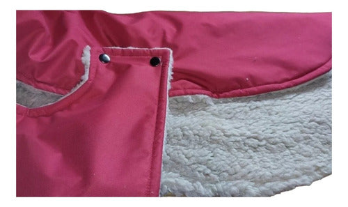 MACOCO Capas Para Perros 75 Largo, Impermeable Y Sherpa+Broches 0