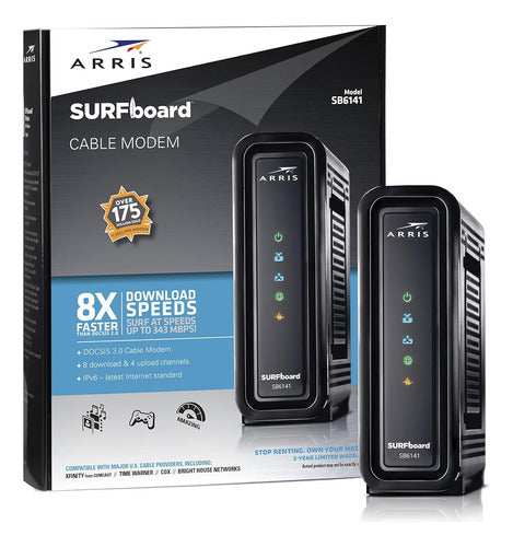 Arris Surfboard Sb6141 Docsis 3.0 Cable Módem Certificado Co 1