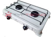 Conometal Gas Stove 2 Burners White Enamel Natural Gas Discount 3