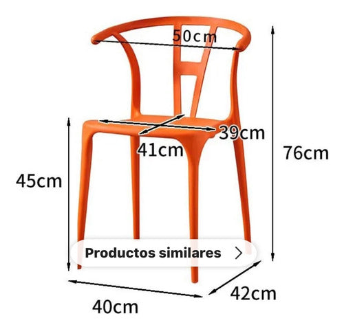 Proimport Wishbone Dining Chair Set of 4 Units 6