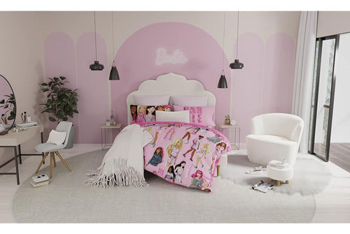 Franco Barbie Barbiecore Bedding Super Soft Edredón y Juego 4