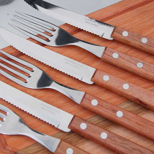 Tramontina Dynamic Wooden Handle Knife Set - Pack of 12 6