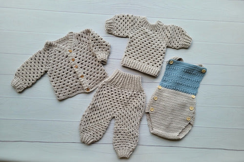 FaisaFlor Baby Summer Crochet Knit Layette Set 1