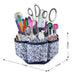 Organizador De Costura Spinner De Escritorio Navy Floral 3