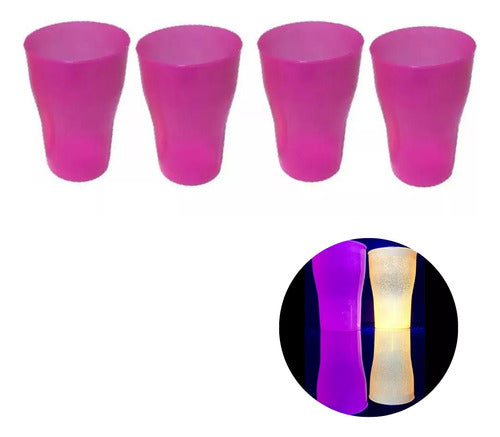 Pack of 10 Neon Matte Fluorescent Disposable Cola Cups 4