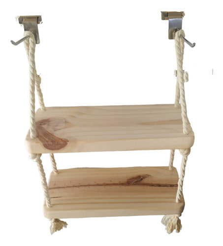 Wooden Floating Shelf 2 Shelves 4