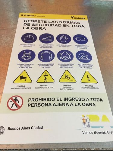 Anunciar Carteles Work Inspection Sign, GCBA 1