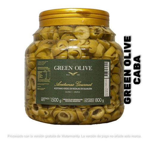 Green Olive Aceitunas Green Olive Verdes Fileteadas X1kg 1