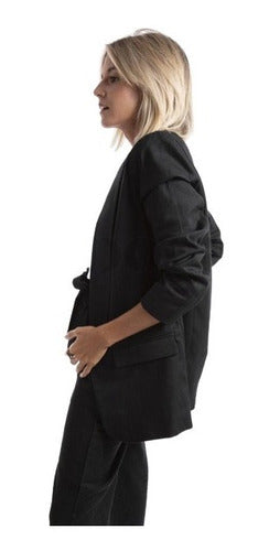 Women's Long Tailored Blazer Coat - Assorted Colors 4