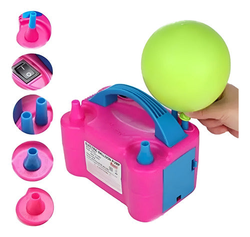 Máquina Para Inflar Desinflar Globos Eléctrica Modelo 73005 0