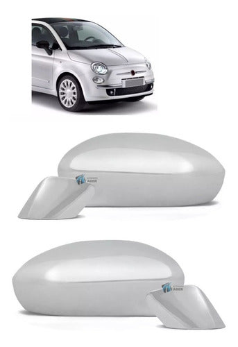 Fiat 500 Chrome Mirror Cover Kit X 2 0