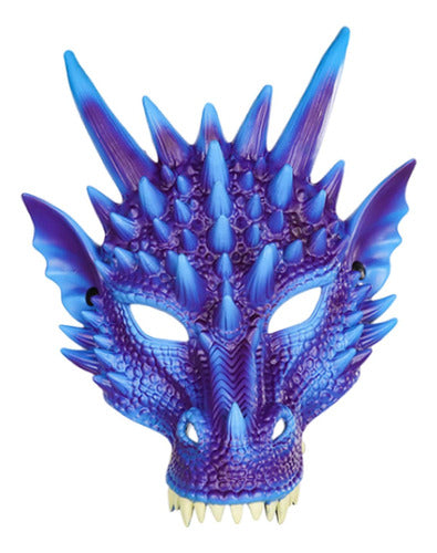 4 X 3d Dragon Mask Half Face Mask Scary Adults Halloween 7