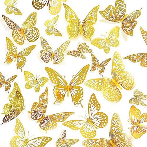 Josdiox 3D Butterfly Wall Decor, 48 Pieces 0