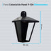 LED Colonial Wall Lamp F124 Exterior Light + Philips Bulb 3