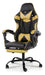 Lumax Gamer Chair Model Rom with Footrest - Black/Yellow 1