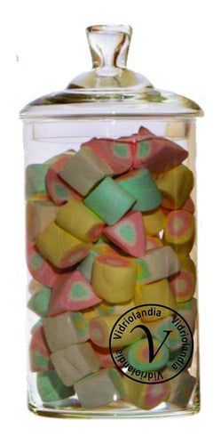 Vidriolandia Tarros Carameleras Bomboneras Vidrio C/tapa Candy Bar 13x28 0