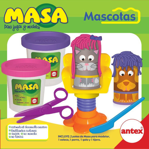 Masa Para Jugar Y Modelar Mascotas Perro Y Gato Antex 2105 0