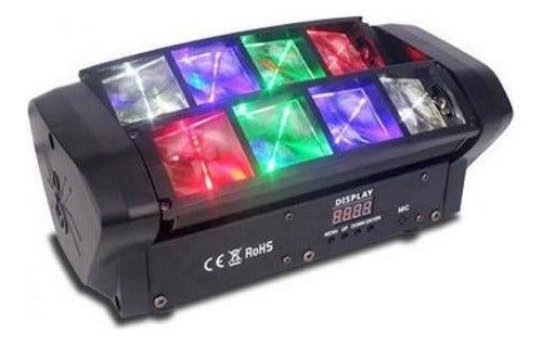 GCM Efecto Led Gcm Mini Spider Lm30 8 Leds De 3w 0