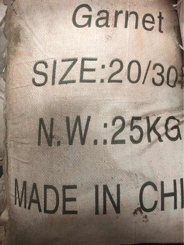Garnet Abrasive for Sandblasting #20/30 25kg Bag 2