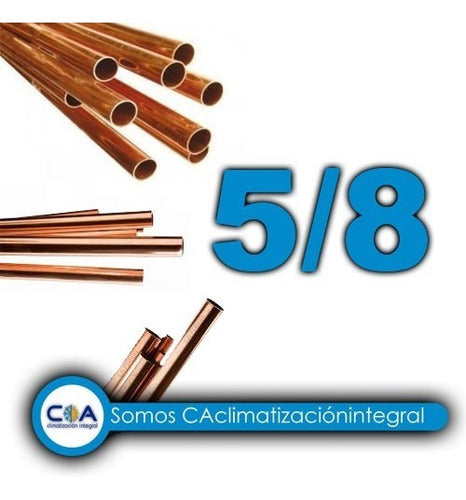 Cobre Tira Caño De Cobre Rigido 5/8 Para Refrigeracion X 5 Mts 1mm 1