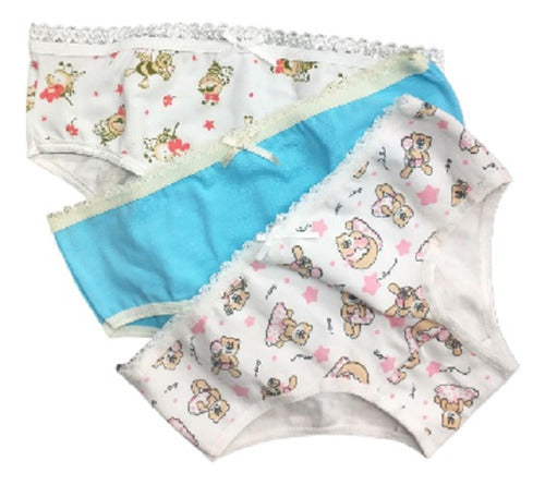 Girls' Underwear Gift Box x 3 Sizes 4 to 12 Art 4023 by Dime Quien Eres 0