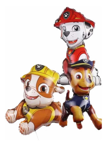 Globos Pack De 120 Con Cinta 5 Metros Paw Patrol 1