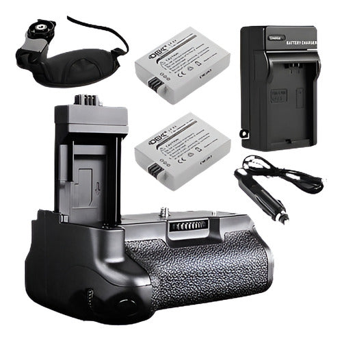 DBK® Multi Power Pro BG-E5 Battery Grip + Charger + 2 LP-E5 Batteries for Canon 0