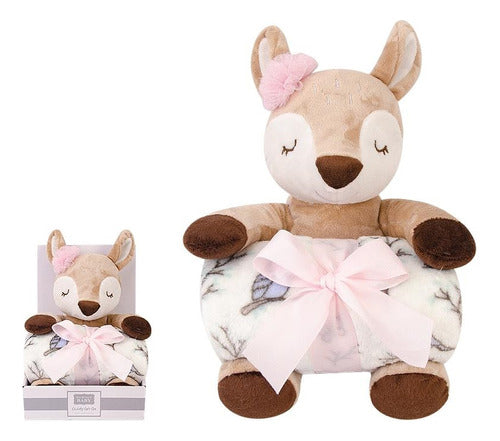 Hudson Baby Set Manta Con Peluche Universo Binario 0