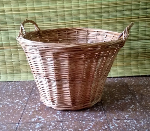 Villa Pacífico Wicker Wood Basket 60cm 1