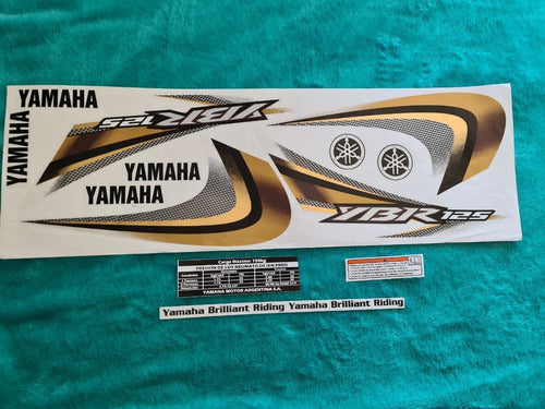 Kit Calcos Yamaha Ybr 125 Ed Moto Gris Completo Envios !! 1