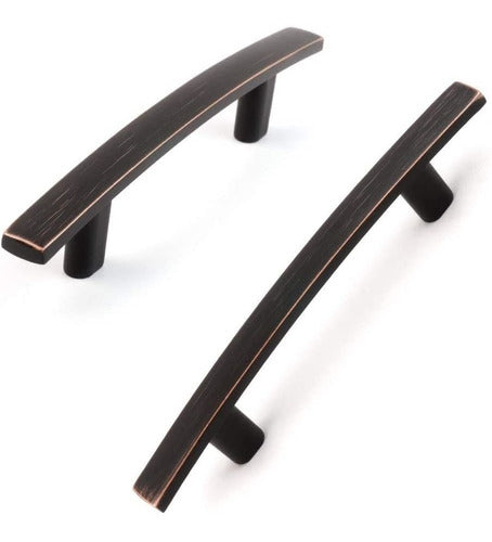 Koofizo Curved Bar Cabinet Pull - Oil Rubbed Bronze Pack of 10 0