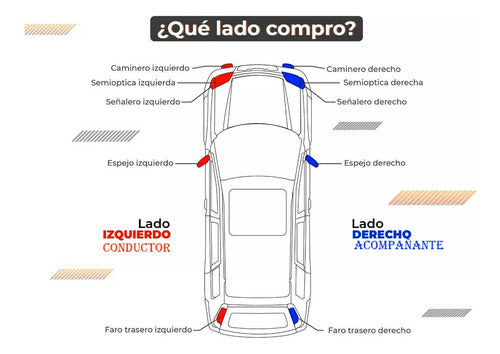 Meyfa SRL Plastico De Farol Delantero Combinado Ambar-crista 1